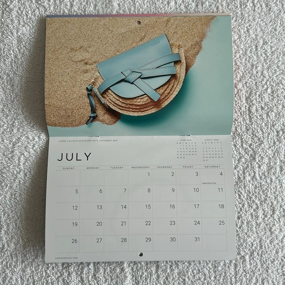 Fashionphile 2020 Monthly Calendar